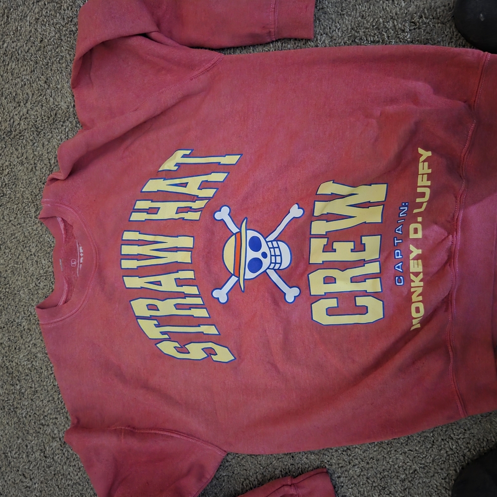 Onepiece Red Crewneck Sweater